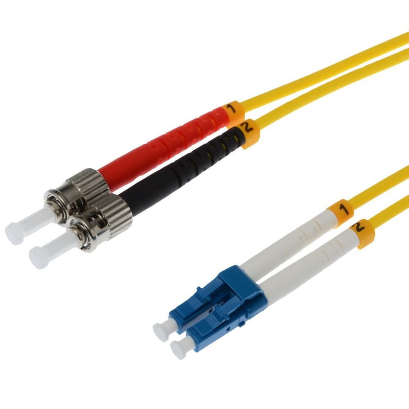 Helos Lwl Network Cable Lc/St Duplex 9/125?M OS2 Yellow 7,5M