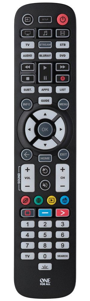 One For All URC3661 Antimicrobial Universalfernbedienung TV Remote