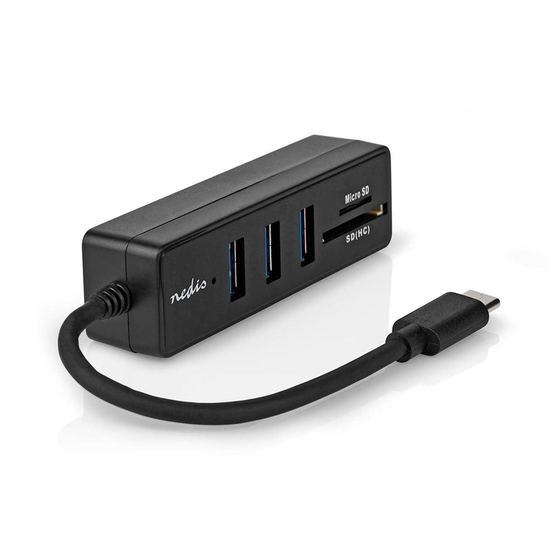 Nedis USB Hub 1x Usb-c™ 3x USB a Connector Female - 5-PORT Port(s), USB 3.2 Gen 1, Power Eléctrica Über Usb, 5