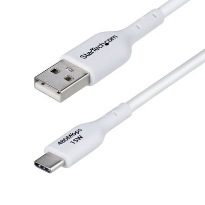 Cable Charger USB-A a USB-C 2M - USB-A a USB Type-c M/M - White — image 1