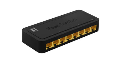Level One Switch Desktop 8 Ports Fast Ethernet 10 100 — image 1