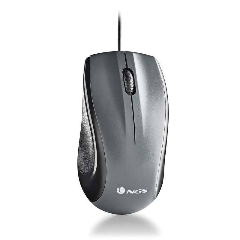 Ngs Mouse Musk Laser With Cable 1200 DPI USB Ambidiestros Black