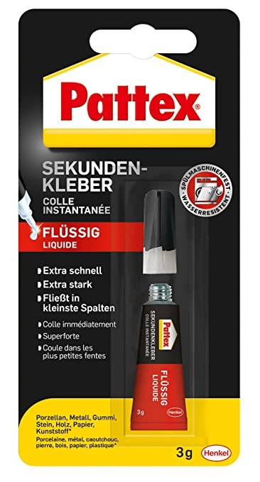 Pattex Superglue Classic Liquid WA97, Tubo With 3G — image 1