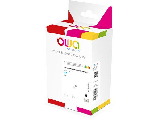 Owa Ink Compatible With HP 15 Bk Hc Black C6615D