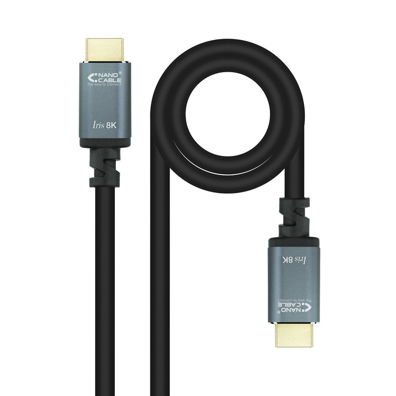 Nanocable HDMI Cable 2.1 Iris 8K a/m-a/M - 5M - Black