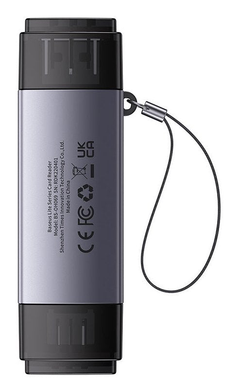Baseus Card Reader Lite Series SD / TF To USB-A - Type-c Gray (WKQX060113) — image 1