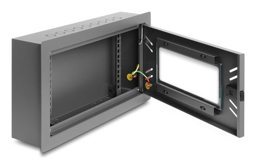 Delock 12? Cabinet Network Cabinet Eléctrico With Herausnehmbarer Frontabdeckung 4 He Black — image 1