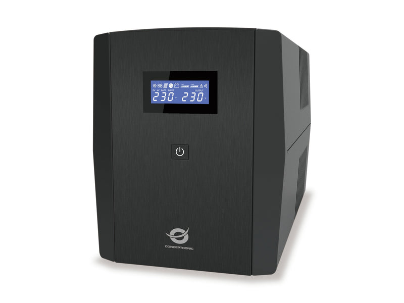 Conceptronic UPS 1200VA 720W 2 Shucko + 3 IEC Protection Port LAN Modem