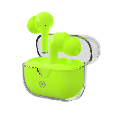 Celly Clear Headphones True Wireless Stereo (tws) USB Type-c Bluetooth Green — image 1