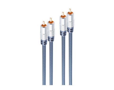 Cable Audio Cinch 2-VÍAS (st) 5,0M *shiverpeaks* Home-cinema