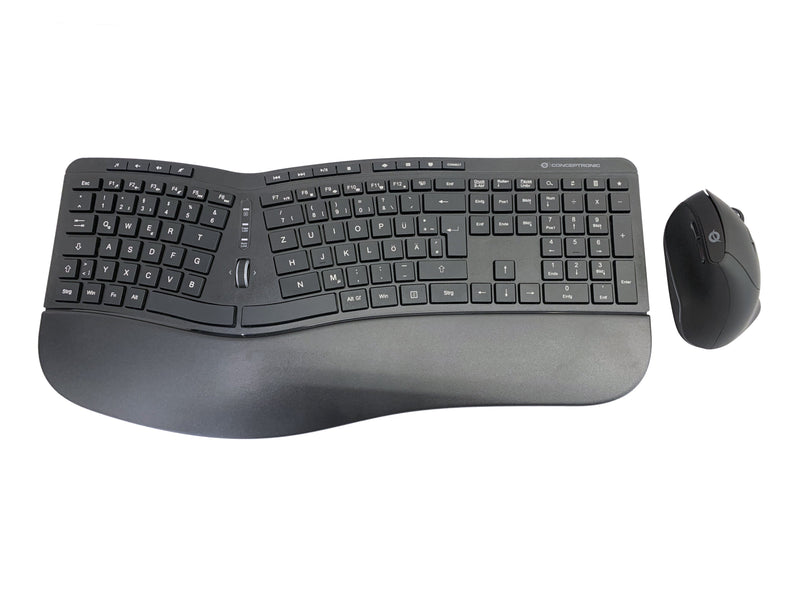 Conceptronic Inalámbrico Teclado + Ratón, Ergo, Layout Deutsch Sw