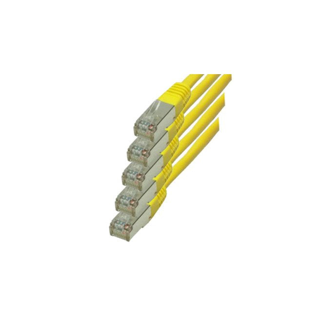 S-conn RJ45-RJ45, M-m, 1M Network Cable Yellow CAT.6 S/FTP (s-STP)