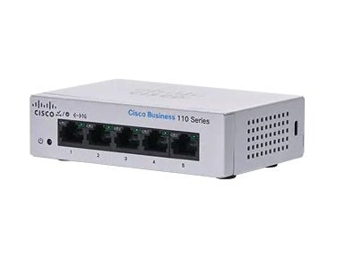 Cisco Business 110 Series 110-5T-D Conmutador Without Gestionar 5 X 10/100/1000 Assembly Rack Desktop Assembly