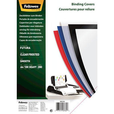 Fellowes Pack 100 Portadas Polipropileno A4 - 300 Micras - Muy Resistentes - Transparent — image 1