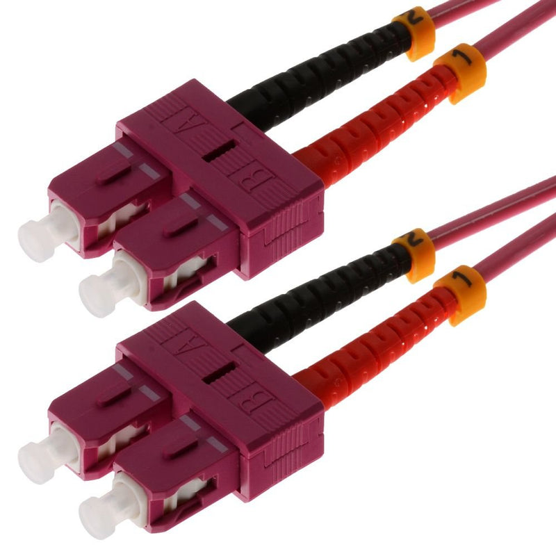 Helos Lwl Network Cable Sc/Sc Duplex 50/125?M OM4 Erikavioletat 2,0M