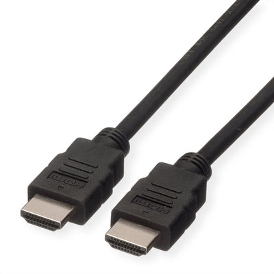 Roline Green HDMI High Speed Cable With Ethernet, Tpe, Black 1M — image 1