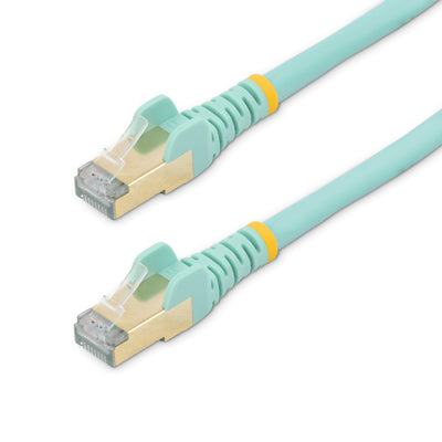 Cable 2M Network Ethernet RJ45 STP Cabl CAT.6A Snagless Aguamarina — image 1