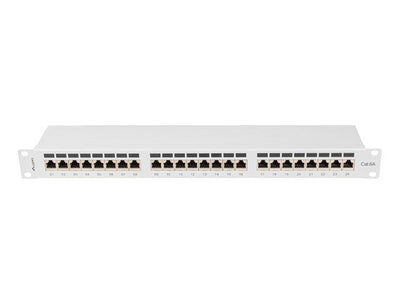 Lanberg PPSA-1024-S Patch Panel 24 Ports 1U CAT.6A FTP Grey — image 1