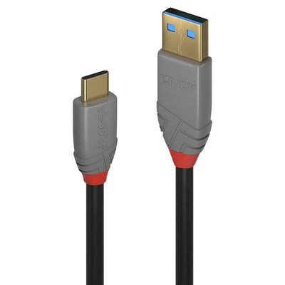 Lindy 36911 USB Cable 1M USB C USB a Black Grey — image 1