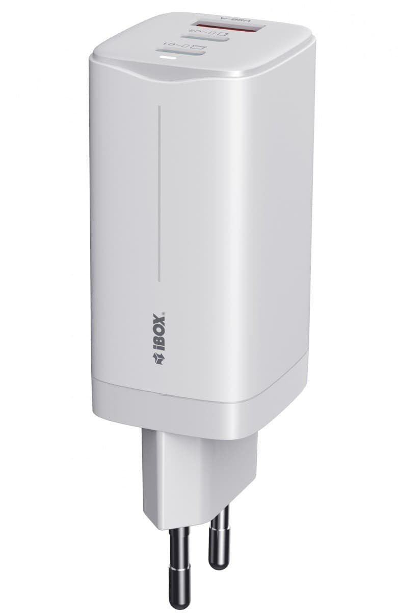 Ibox C-65 PD65W Universal Charger GaN USB-C Cable White