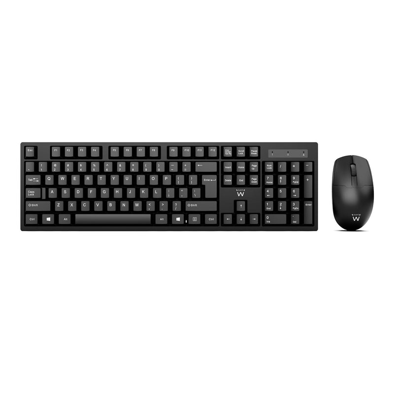 Ewent Keyboard Spanish + Mouse EW3281 Wireless Black