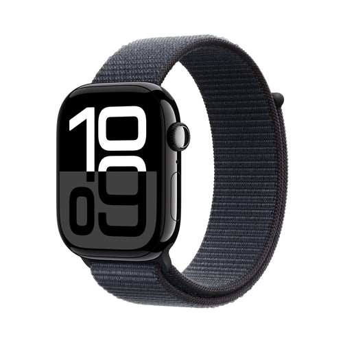 Apple Watch Series 10 GPS + Cellular 46MM Jet Black Aluminium Case With Ink Sport Loop — image 1