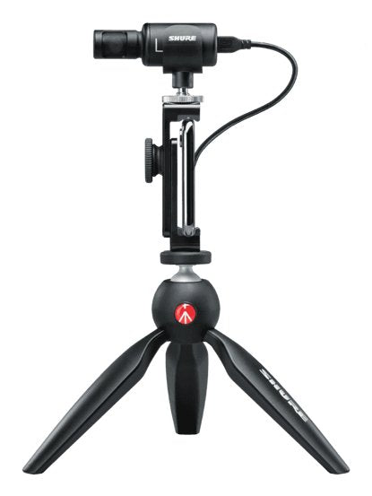 Shure Microphone MV88 + Video Kit Black Surface Desk