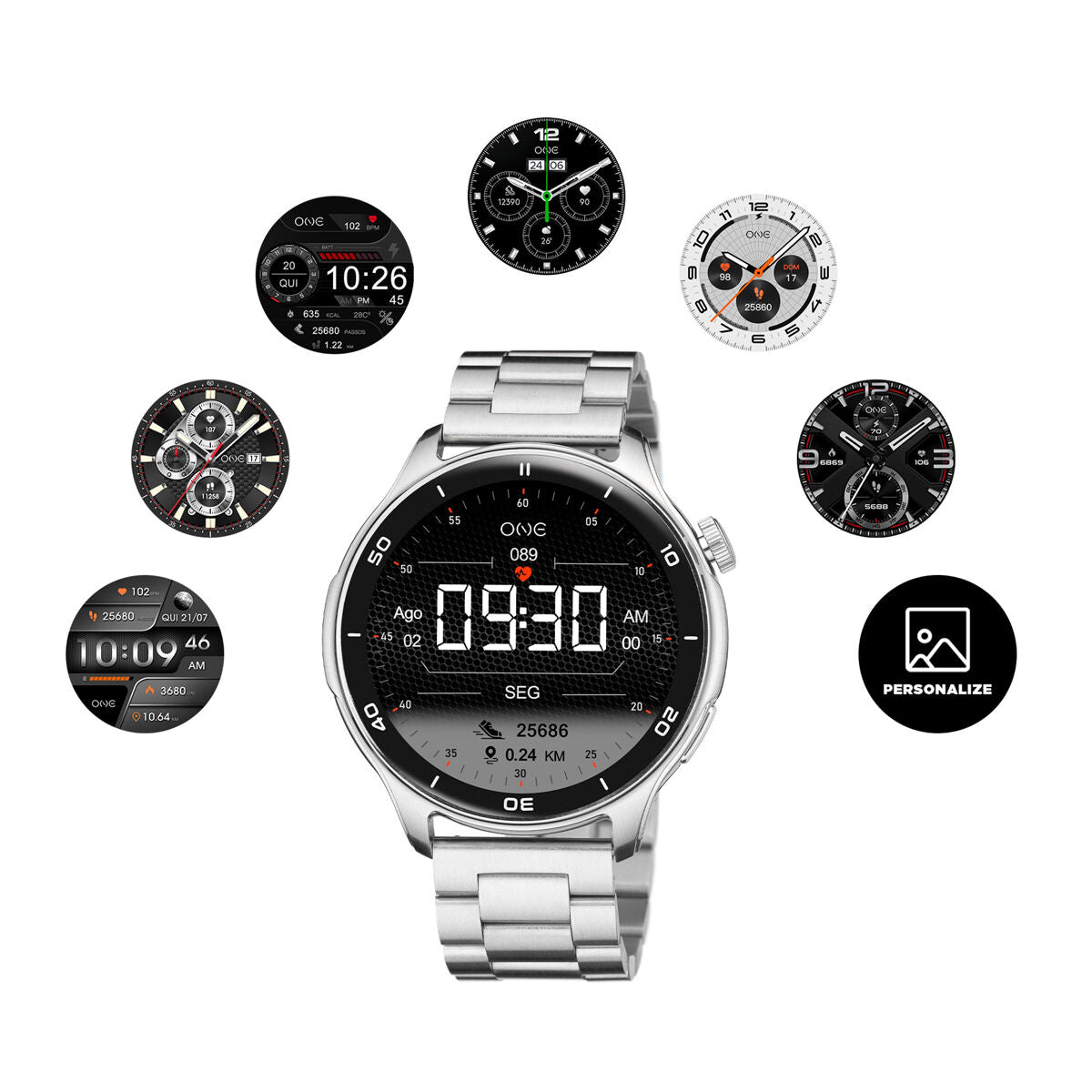 One Smartwatch One Osw9822Sl51L Men
