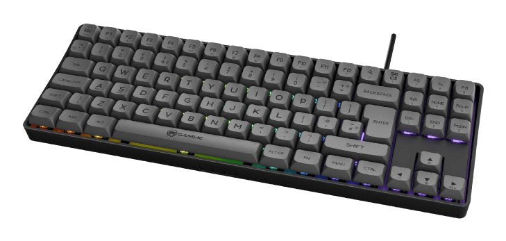 Gamiac Keyboard Mecánico Tkl RGB90G Kailh Blue Black/Cinzent