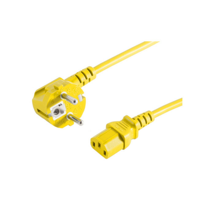 S-impuls Contact Protection 90° - Connector IEC Female Yellow 5M