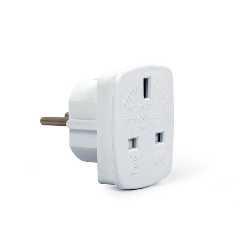Gembird A-AC-UKEU-001 Adapter Plug Eléctrico Type G (ru) Type F White — image 1