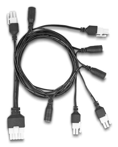 Delock Cable Mini-fit 4,2MM 10 Pin Connector Male a 4 X DC 5,5 X 2,5MM Connector Female And 4 X Mini-fit 4,2MM — image 1