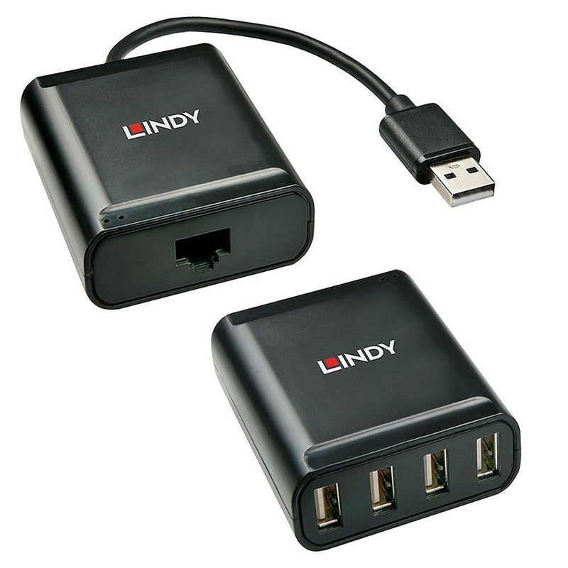 Lindy Extensor USB 2.0 CAT.5, 4 Ports 60M