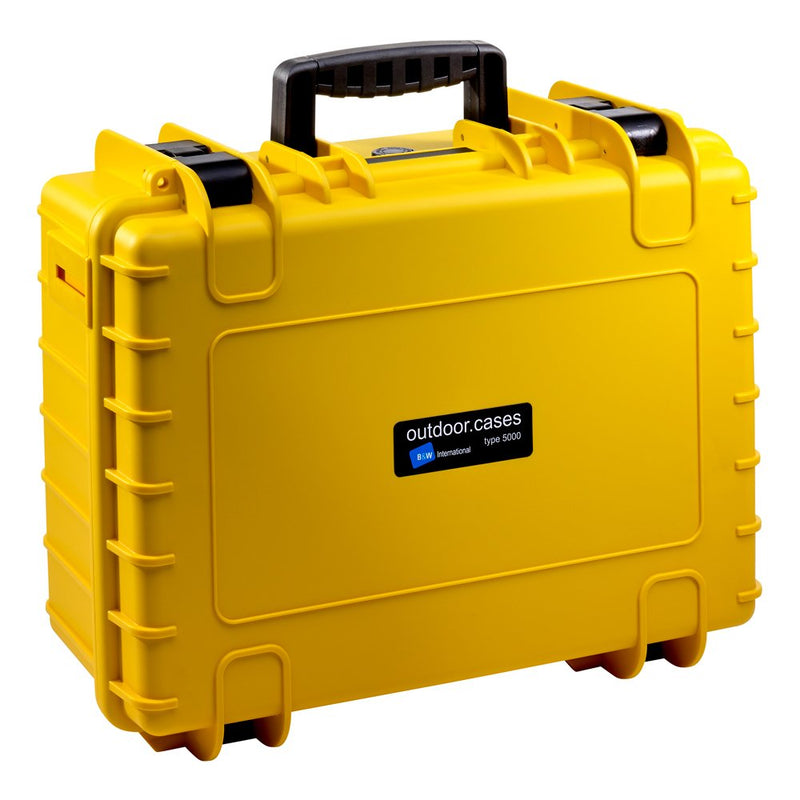 B & W Outdoor Case Type 5000 Inserto Partición Acolchado Yellow