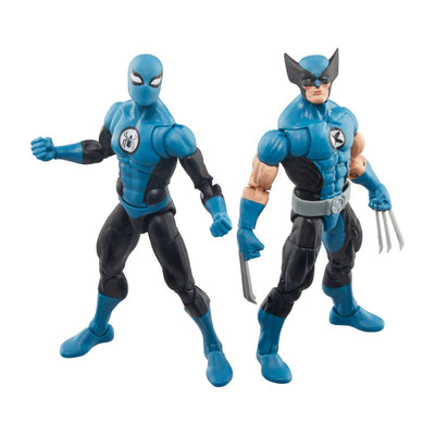 Hasbro Pack 2 Figuras Marvel Legends Series 4 Fantasticos Wolverine & Spider Man — image 1
