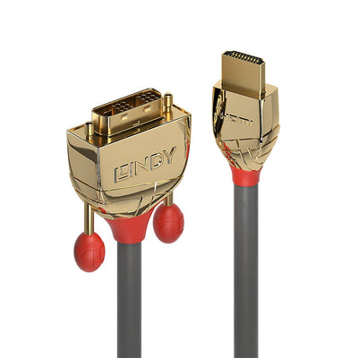 Lindy Cable HDMI An DVI-d Single Link Gold Line 15M — image 1