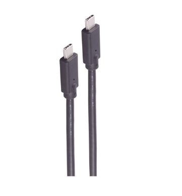 Shiverpeaks USB Cable Connection Type-c 2.0 100W Black 2M