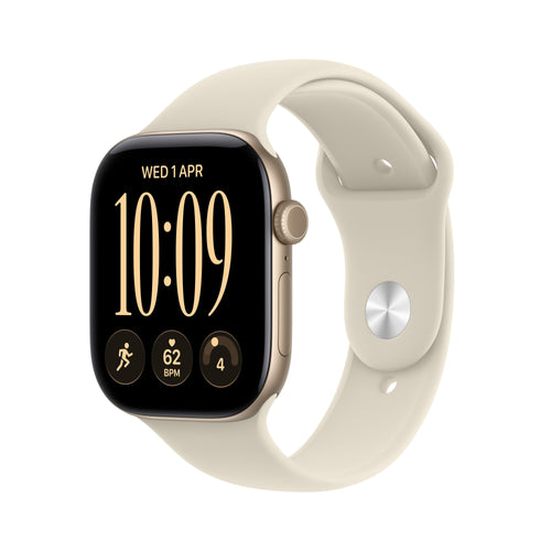 Apple Watch Series 12 (2026) GPS 42MM Box Of Aluminium Gold Claro Strap Deportiva Arena Size S M Siri Ai — image 1