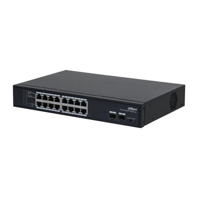 Dahua PFS3218-16GT-135 Switch PoE 16 Ports Gigabit + 2 Uplink Gigabit Sfp 135W LAYER2