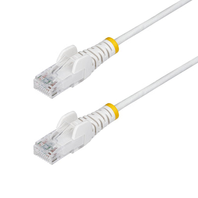 StarTech.com Cable Ethernet CAT.6 Slim 2,5M White - UTP - Cobre Puro - 28AWG - RJ45 - Snagless - Lszh - Probad — image 1