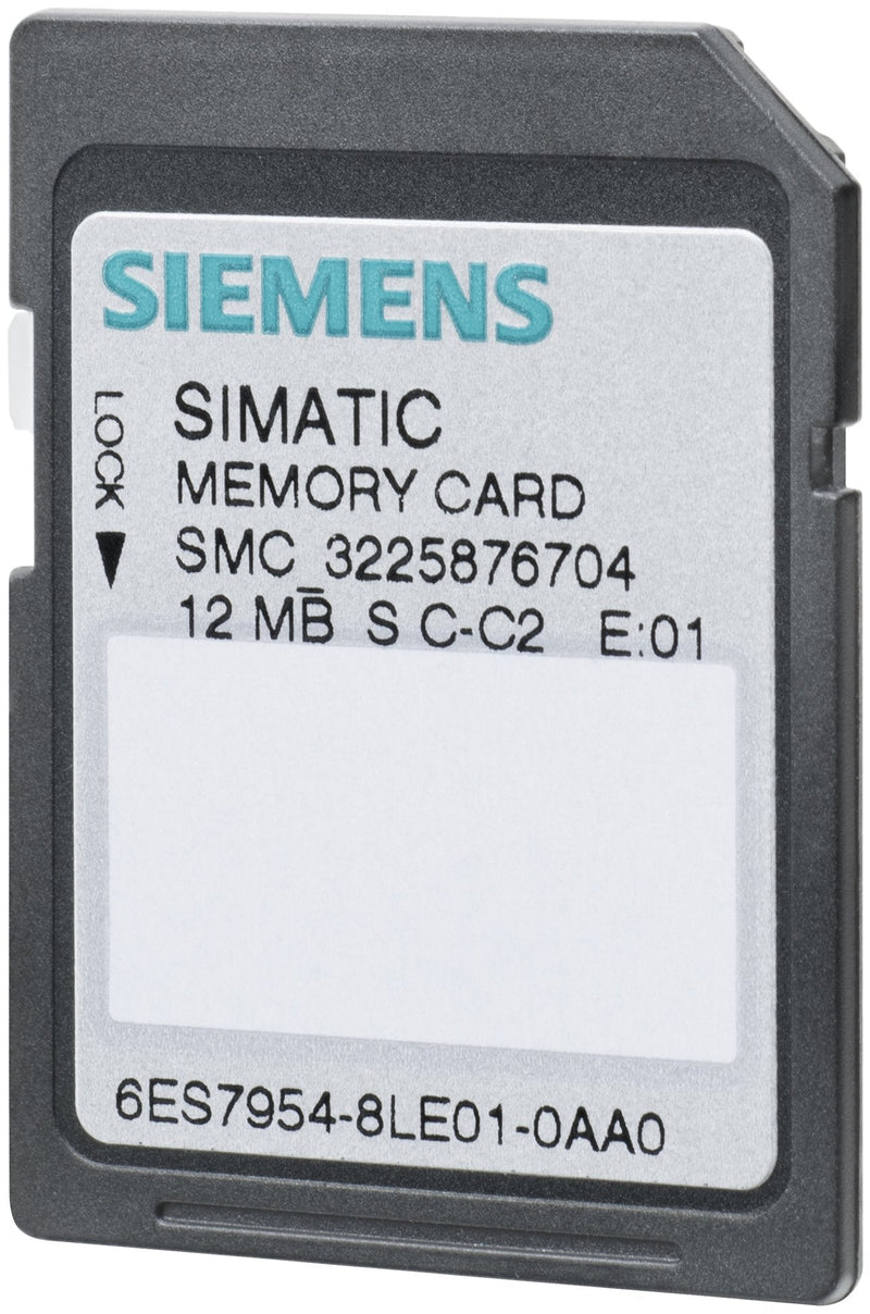 Siemens Memory Card 6ES7954-8LE04-0AA0 F.S7-1X00 CPU SINAMICS,3 3V Flash 12MB