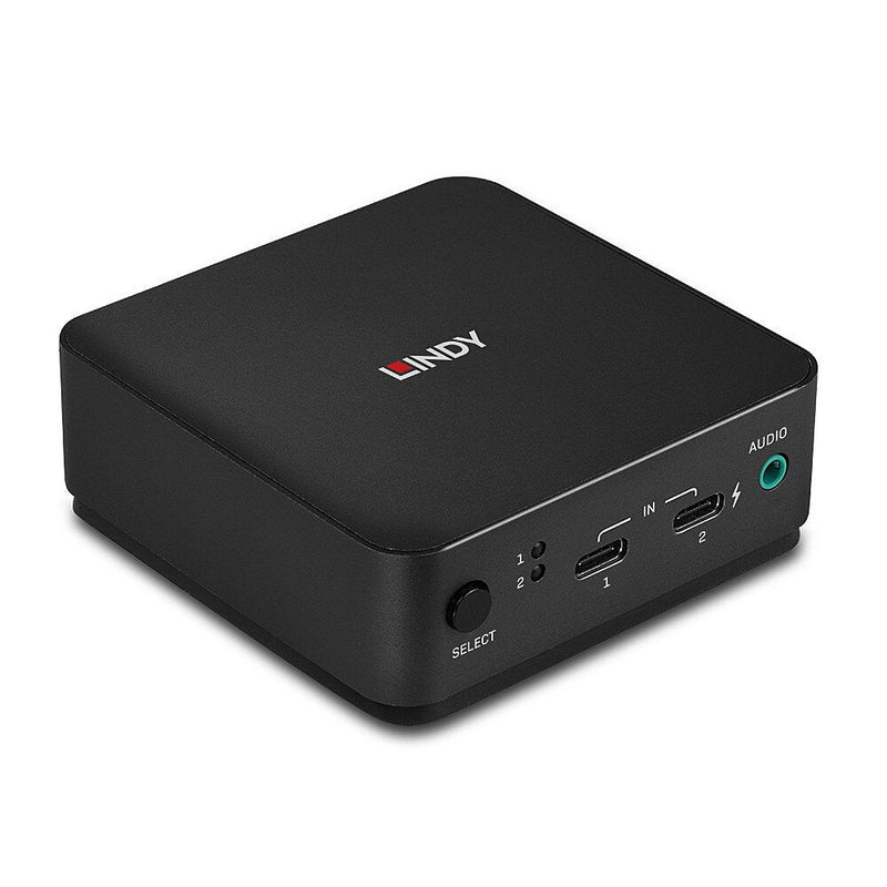 Lindy 42320 KVM Lindy 2 Ports Type-c, DisplayPort 1.2