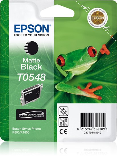 Epson Genuine Ink T0548 Stylus Photo R-800/1800 Black Mate — image 1
