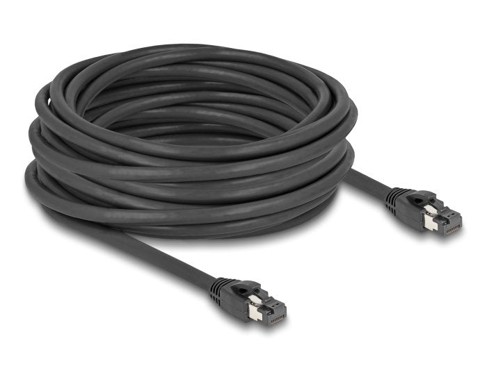 Delock Network Cable RJ45 CAT.8.1 S/FTP 10M Bis 40Gbps Black
