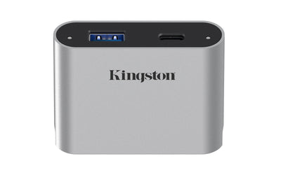 Kingston Workflow USB Minihub, Estación Acoplamiento Silver/Black Usb-c, Usb-a) — image 1