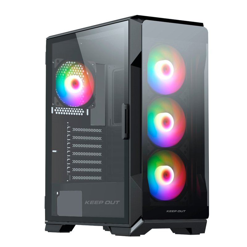 Box Tower ATX XC-901 Pro ARGB + Type-c Keepout Bahías INT.:2X 3'5 And 3X2'5 Or 1X3'5 And 4X 2'5/ 1x USB 3.0, 1