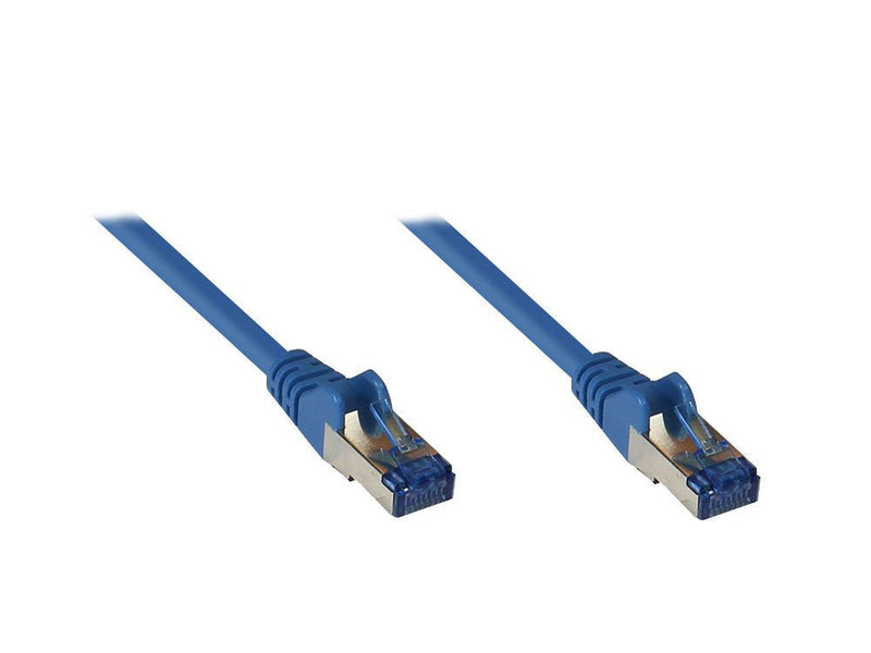 Goodconnections Network Cable With Protector Pestaña, CAT.6A, S FTP, Pimf, Libre Halógenos, 500MHZ, Blue 15M,