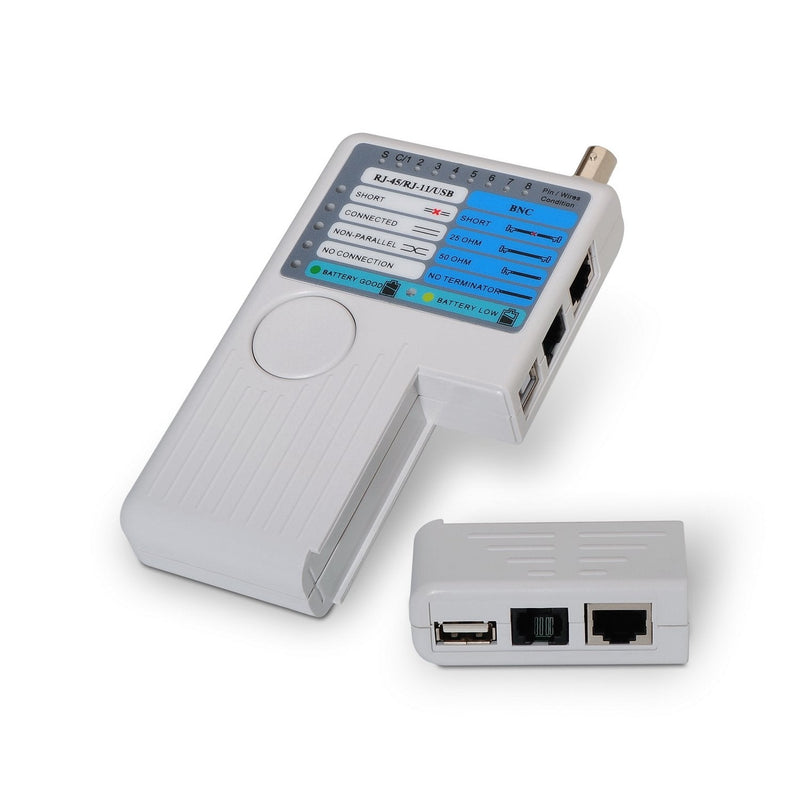 Aisens Tester Aisens Cable RJ11/RJ12/RJ45 / USB / Coaxial Indicadores LED Conexiones And Fallos