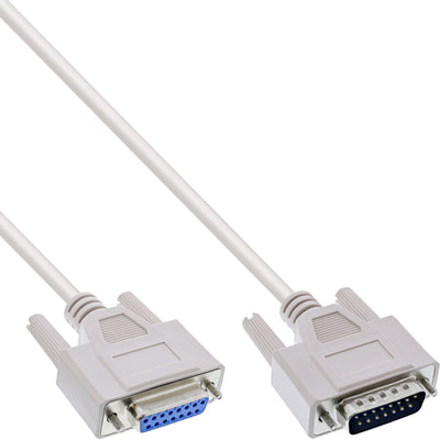 Inline Cable Extensión Gameport DB15 Male a Female 5M — image 1
