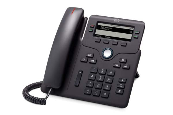 Cisco IP Phone 6851 Phone Voip Sip Srtp 4 Líneas Carbón